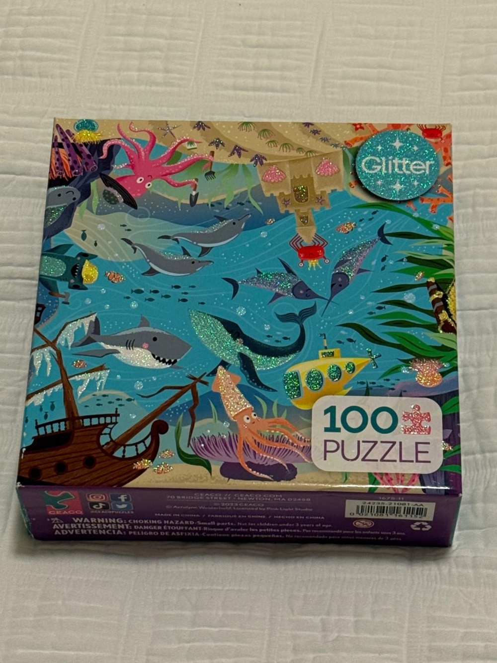 Under the Deep Blue Sea 100pc glitter puzzle